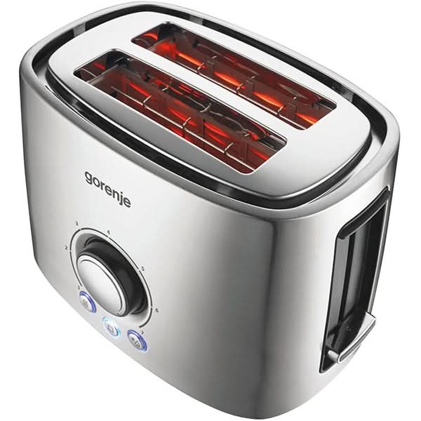 Prajitor de paine GORENJE T1000E, 2 felii, 1000W, argintiu WALTI