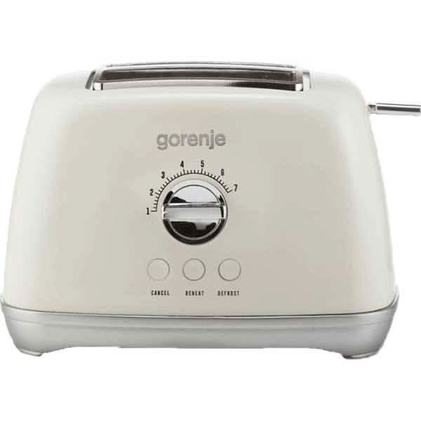 Prajitor de paine GORENJE Retro Collection T900RL, 2 felii, 1000W, bej-gri WALTI