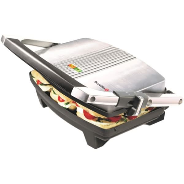 Sandwich maker BREVILLE Panini VST025X-01, 1000W, argintiu-negru WALTI