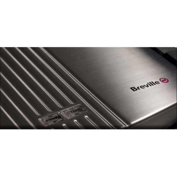 Sandwich maker BREVILLE Panini VST025X-01, 1000W, argintiu-negru WALTI