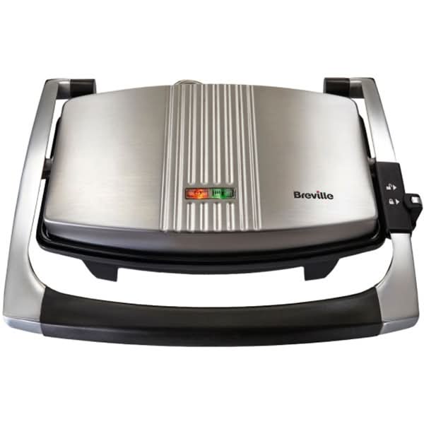 Sandwich maker BREVILLE Panini VST025X-01, 1000W, argintiu-negru WALTI