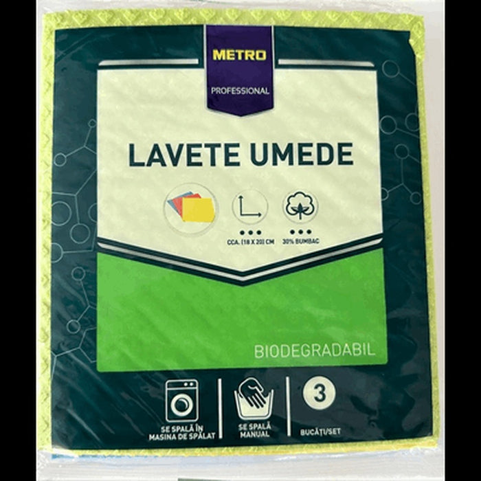 PROFESSIONAL Lavete Umede 18 x 20 cm 3 Bucati - WALTI WALTI