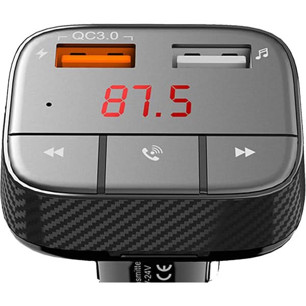 Modulator FM PROMATE SmarTune-2+, Bluetooth, USB 3.0, Jack 3.5, negru WALTI