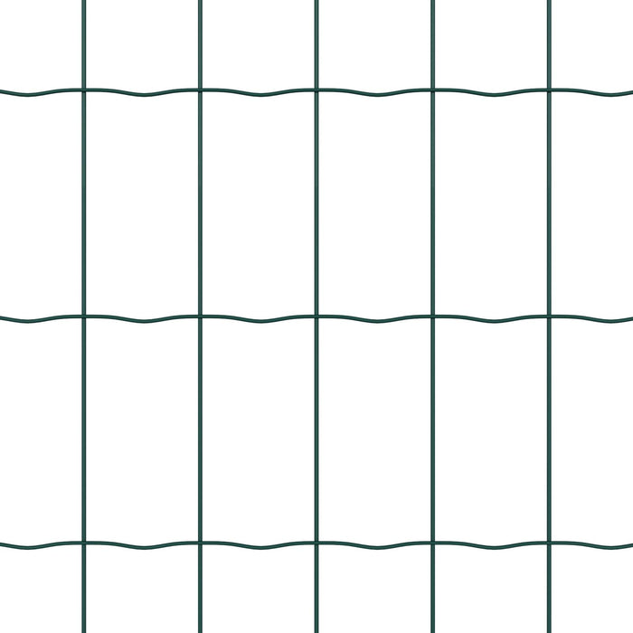 Euro Fence cu 13 posturi 1x25 m Oțel galvanizat Verde - WALTI WALTI