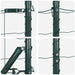 Euro Fence Set de 2 Verde Oțel vopsit electrostatic 10 x 1.0 m - WALTI WALTI