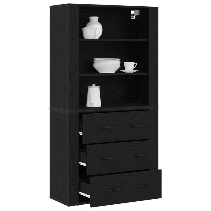Highboard din Stejar Negru din Lemn Agregat - WALTI WALTI