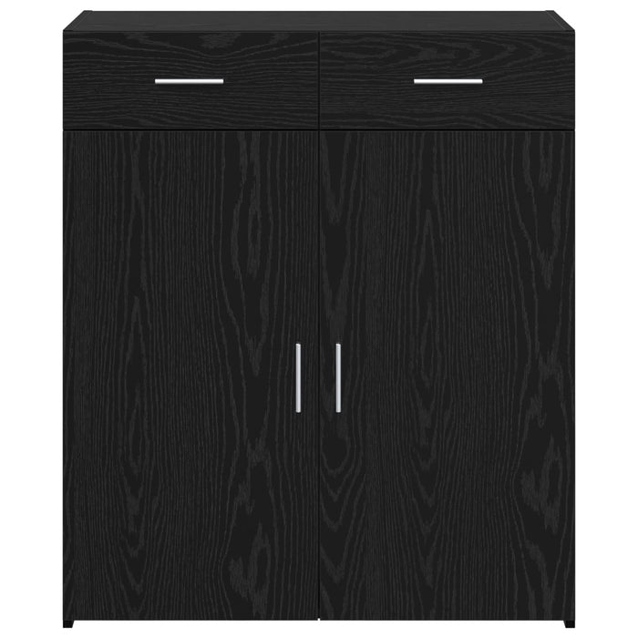 Sifonier Stejar Negru 80x42.5x93.5 cm Lemn Ingineresc - WALTI WALTI