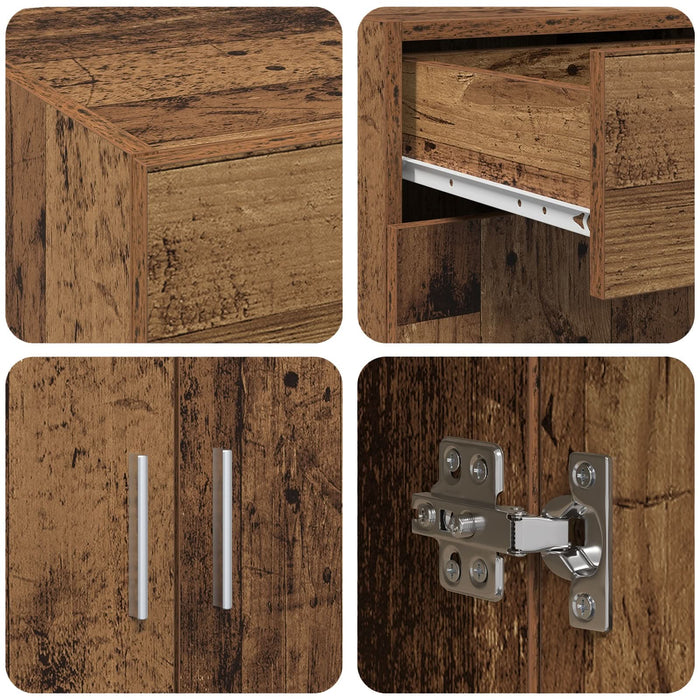 Cabinet de stocare din lemn vechi 80x42.5x93.5 cm Lemn prelucrat - WALTI WALTI