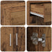 Cabinet de stocare din lemn vechi 80x42.5x93.5 cm Lemn prelucrat - WALTI WALTI