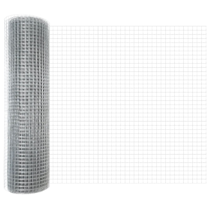 Împrejmuire din Sârmă Sudată cu 13 Stâlpi 0.8x50 m Oțel Galvanizat - WALTI WALTI