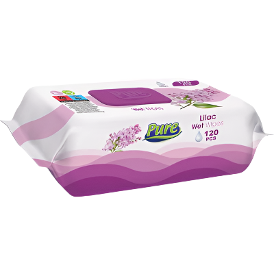 PURE PREMIUM 120 Servetele Umede Liliac - WALTI WALTI