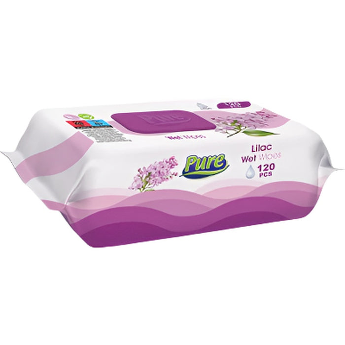 PURE PREMIUM 120 Servetele Umede Liliac - WALTI WALTI