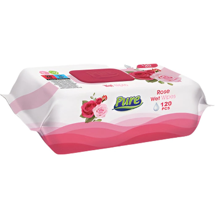 PURE PREMIUM 120 Servetele Umede Trandafir - WALTI WALTI