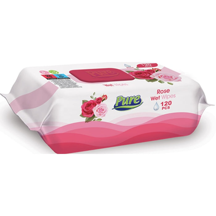 PURE PREMIUM 120 Servetele Umede Trandafir - WALTI WALTI