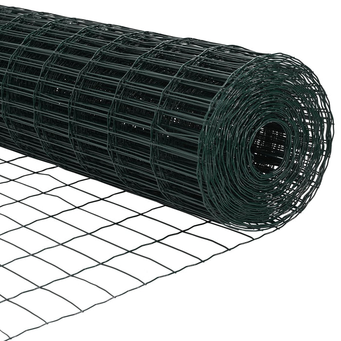 Euro Fence cu 13 posturi 1x25 m Oțel galvanizat Verde - WALTI WALTI