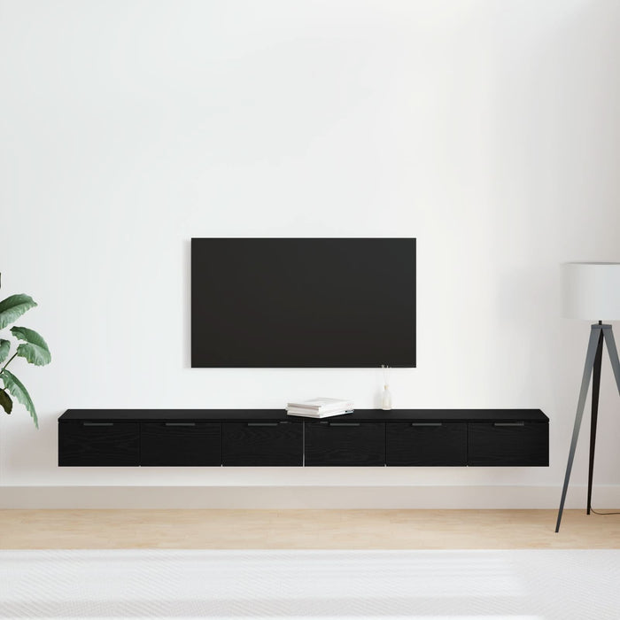 Cabițele 2 piese Stejar negru 102x30x20 cm Lemn prelucrat - WALTI WALTI