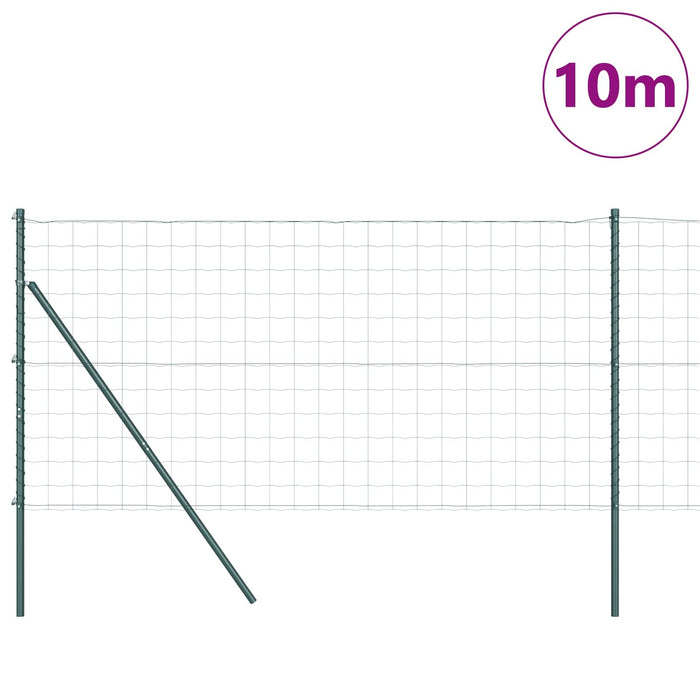 Euro Fence Set de 2 Verde Oțel vopsit electrostatic 10 x 1.0 m - WALTI WALTI