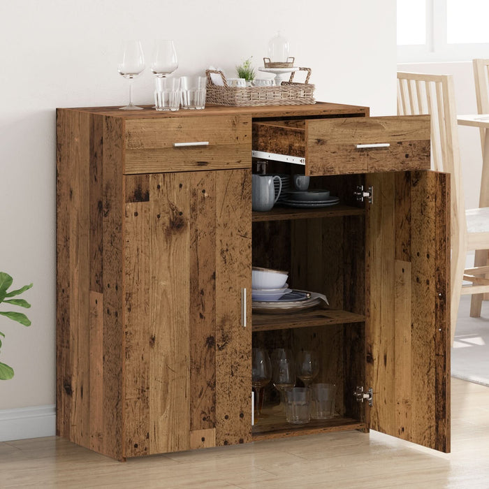Cabinet de stocare din lemn vechi 80x42.5x93.5 cm Lemn prelucrat - WALTI WALTI