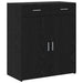 Sifonier Stejar Negru 80x42.5x93.5 cm Lemn Ingineresc - WALTI WALTI