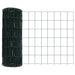 Gard Euro cu 7 Stâlpi 0.6x10 m Oțel Galvanizat Verde - WALTI WALTI