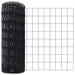 Euro Fence cu 13 Stâlpi 0.6x25 m Oțel galvanizat Gri - WALTI WALTI