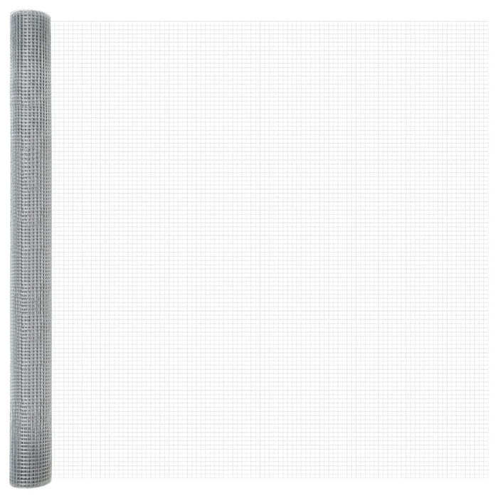 Gard din sârmă sudată cu 7 stâlpi 1.5x10 m Oțel galvanizat - WALTI WALTI