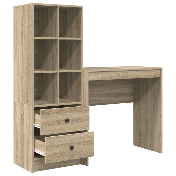 Birou cu Stocare Sonoma Oak Lemn Inginerizat - WALTI WALTI