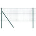 Gard Euro cu 7 Stâlpi 0.4x10 m Oțel Galvanizat Verde - WALTI WALTI