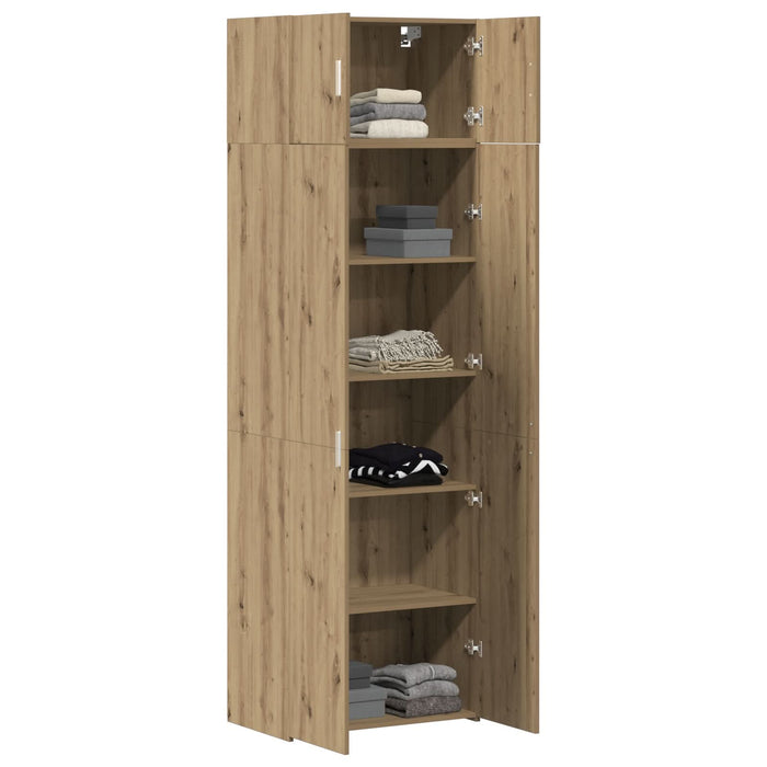 Cabinet de depozitare vidaXL Stejar Artisan 70x42.5x225 cm Lemn prelucrat, Cabinet pe perete vidaXL Stejar Artisan 70x42.5x40 cm Lemn prelucrat - WALTI WALTI