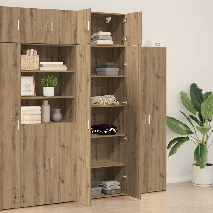 Cabinet de depozitare vidaXL Stejar Artisan 70x42.5x225 cm Lemn prelucrat, Cabinet pe perete vidaXL Stejar Artisan 70x42.5x40 cm Lemn prelucrat - WALTI WALTI