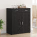 Sifonier Stejar Negru 80x42.5x93.5 cm Lemn Ingineresc - WALTI WALTI