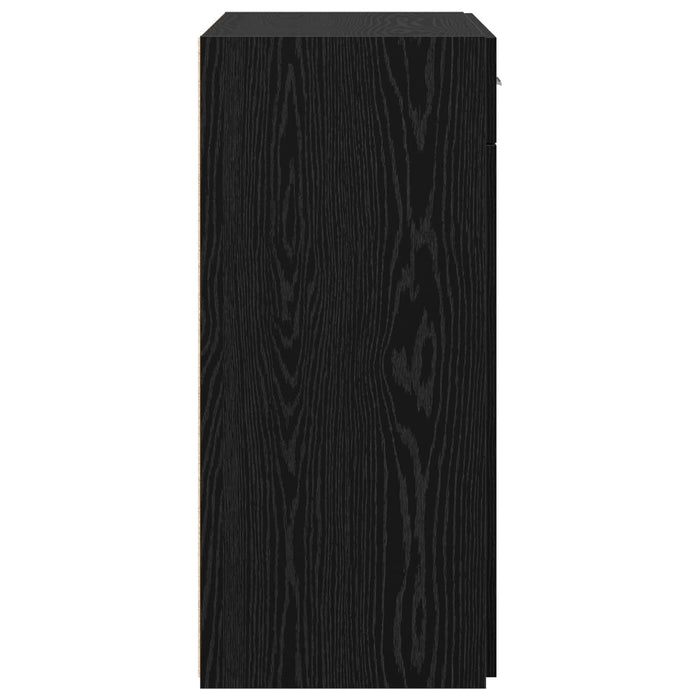 Sifonier Stejar Negru 80x42.5x93.5 cm Lemn Ingineresc - WALTI WALTI