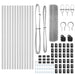 Set de Stâlpi pentru Gard Set de 2 Oțel galvanizat 25 x 0.5 m - WALTI WALTI