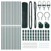Euro Fence cu 13 posturi 1x25 m Oțel galvanizat Verde - WALTI WALTI