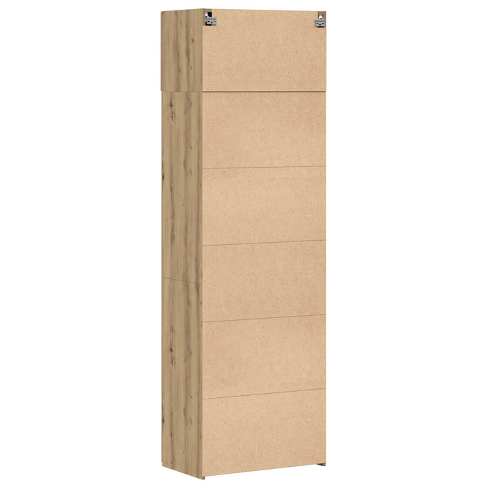 Cabinet de depozitare vidaXL Stejar Artisan 70x42.5x225 cm Lemn prelucrat, Cabinet pe perete vidaXL Stejar Artisan 70x42.5x40 cm Lemn prelucrat - WALTI WALTI