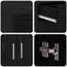 Sifonier Stejar Negru 80x42.5x93.5 cm Lemn Ingineresc - WALTI WALTI