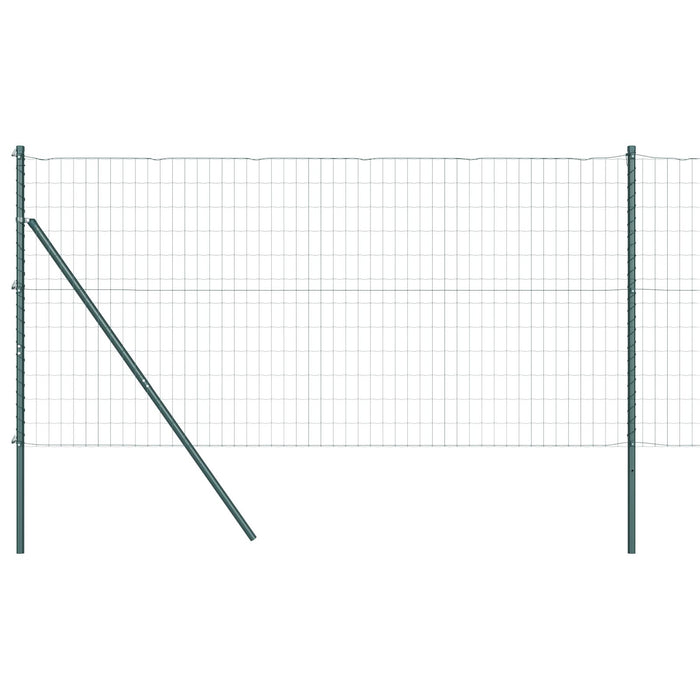 Euro Fence cu 13 posturi 1x25 m Oțel galvanizat Verde - WALTI WALTI