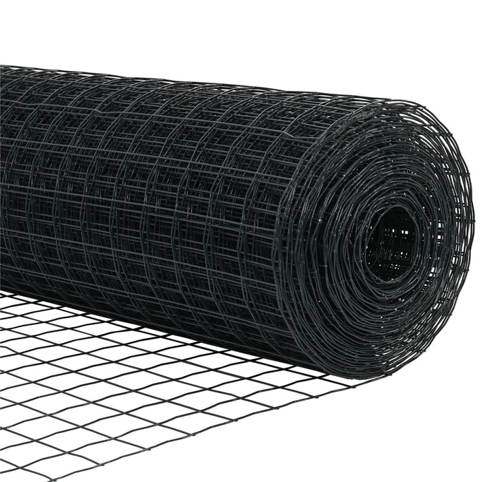 Împrejmuire Euro cu 13 Stâlpi 0.6x50 m Oțel galvanizat Gri - WALTI WALTI