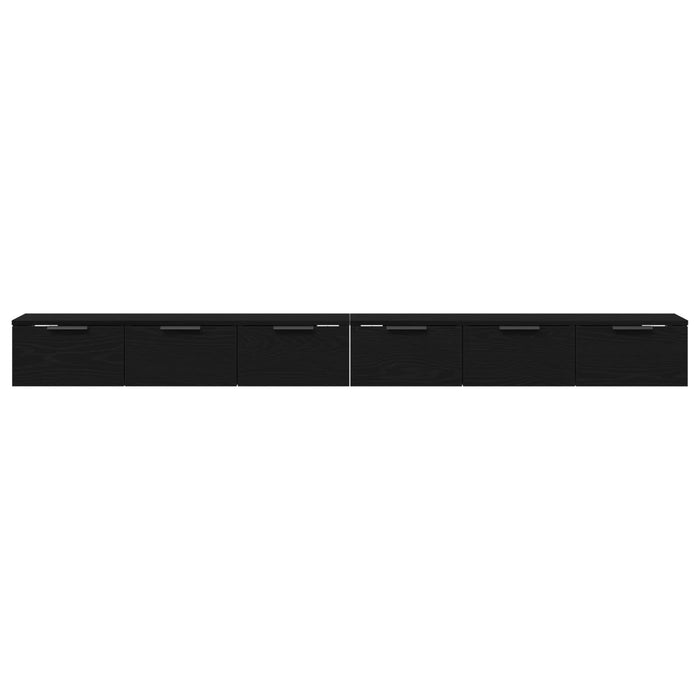 Cabițele 2 piese Stejar negru 102x30x20 cm Lemn prelucrat - WALTI WALTI