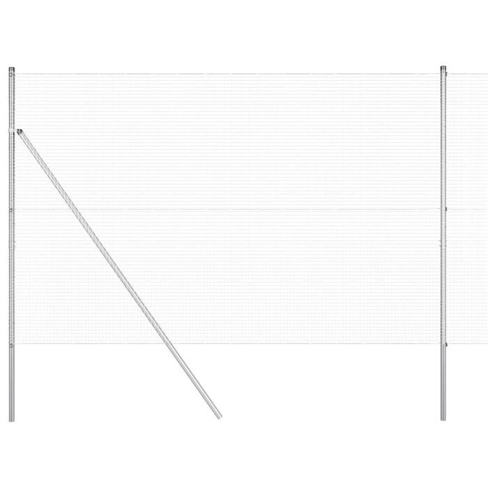 Set Posturi De Împrejmuire Set de 2 Oțel galvanizat 10 x 1.5 m - WALTI WALTI