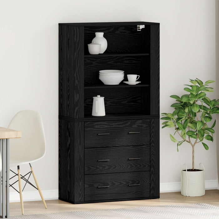 Highboard din Stejar Negru din Lemn Agregat - WALTI WALTI