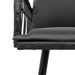 Set mobilier de grădină, 2 piese, cu perne, negru, poliratan - WALTI WALTI