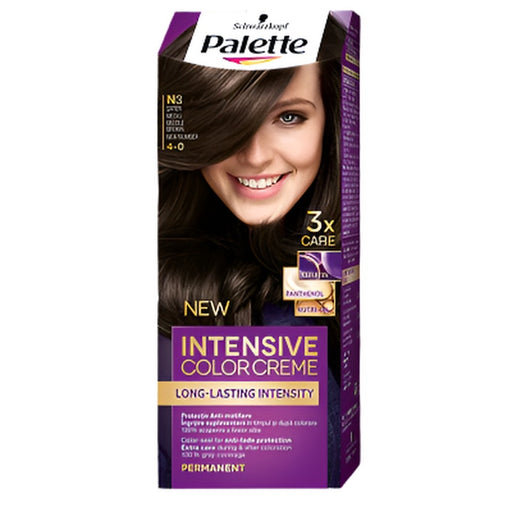 Palette INTENSIVE COLOR CREME Vopsea de Par Nuanta N3 Saten Mediu 110 ml - WALTI WALTI