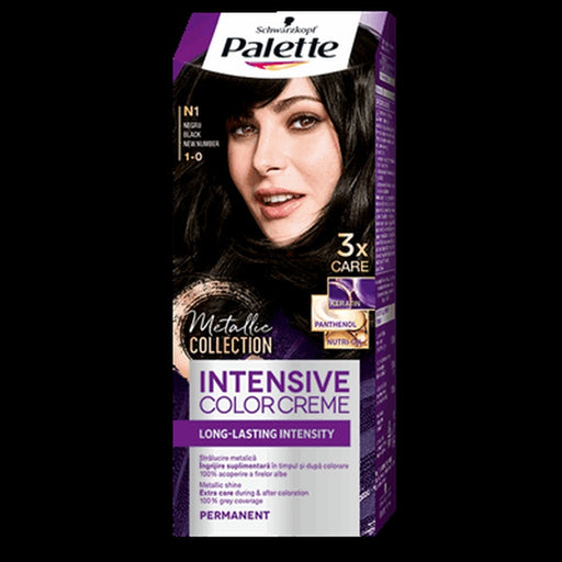 Palette Intensive Color Creme Vopsea De Par Nuanta N1 Negru 110 ml - WALTI WALTI