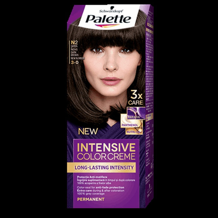 Palette Intensive Color Creme Vopsea De Par Nuanta N2 Saten Inchis 110 ml - WALTI WALTI