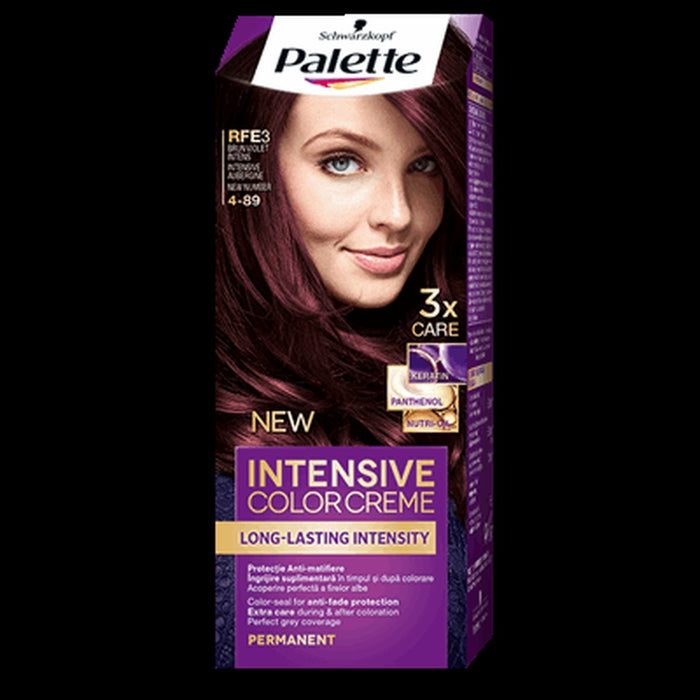 Palette Intensive Color Creme Vopsea De Par Nuanta RFE3 Brun Violet Intens 110 ml - WALTI WALTI