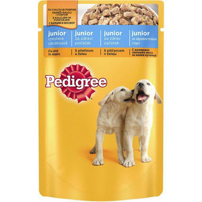Pedigree Hrana Umeda Caini Junior Pui-Orez in Aspic 100 g - WALTI WALTI