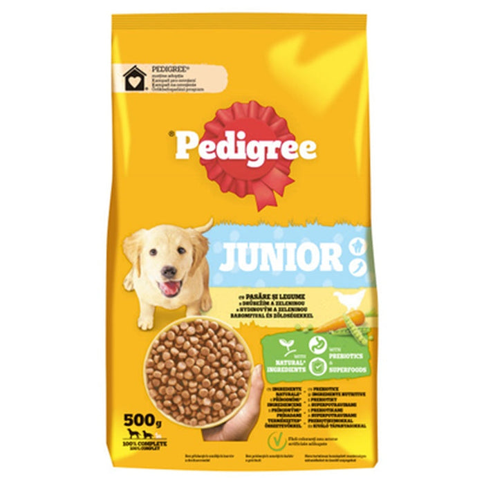 Pedigree Hrana Uscata cu Pui si Legume pentru Caini Juniori M/L 500 g WALTI
