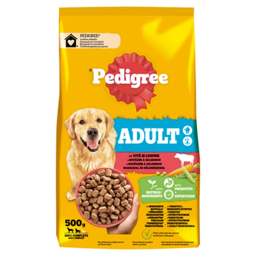 Pedigree Hrana Uscata cu Vita si Legume pentru Caini Adulti M/L 500 g - WALTI WALTI