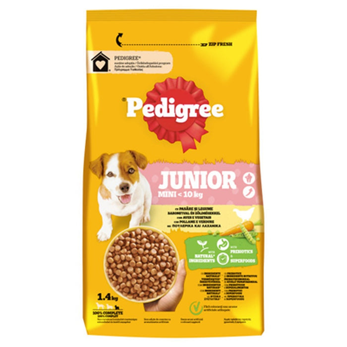 Pedigree Hrana Uscata pentru Caini Juniori S cu Pui si Legume 1,4 Kg - WALTI WALTI